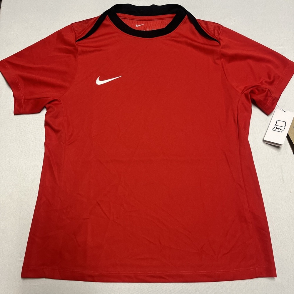 Nike Soccer Move To Zero Dri-Fit Short Sleeve Shirt Red Women's M - Picture 2 of 8